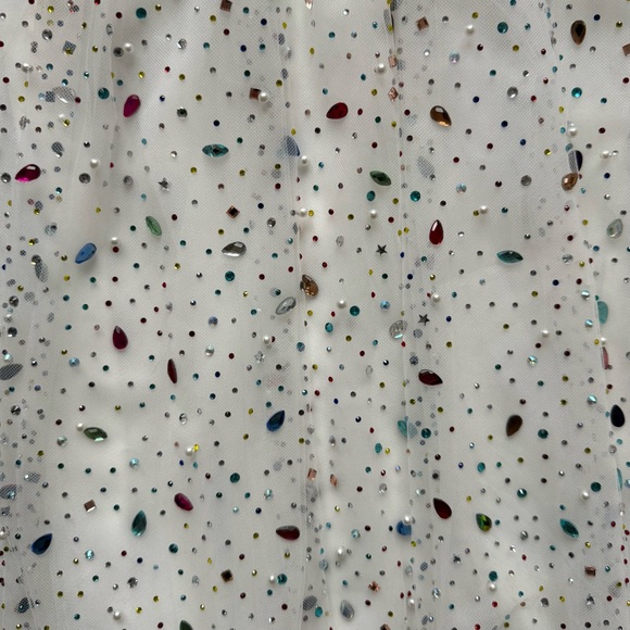 Lola + the Boys Girls Rainbow Crystal Gem Dress - Size 4 - Picture 5 of 16